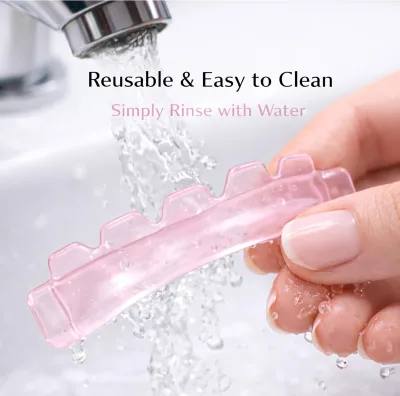 Glueless Silicone Curler Pad 12Pcs for Lash Perm Kit Reusable Soft C & D Curls Eyelash Lifting Rod Pink