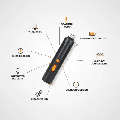 Cordless Battery-Powered Industrial Grade Precision Repairing Brushless Motor Lithium-Ion 3.8NM Max Torque 250RPM Electric