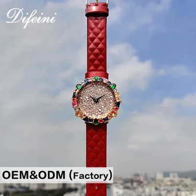 2021 Ladies Classic Fashion Watch Diamond Quartz Watch for Charm Women