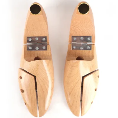 Factory Provide Support Natrual Beech Wooden Shoe Tree Customize Logo Stretcher and Adjust Shoe Stretcher Shape