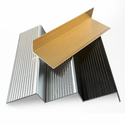 new Aluminum alloy anti slip stair nosing tread edge trim for step and tile corner protection