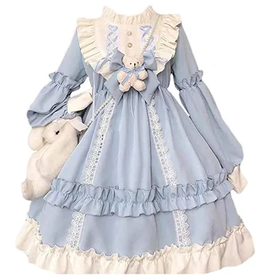 Deluxe Edition Lolita Girls Halloween Christmas Dress up the Best Holiday Gift for Girl