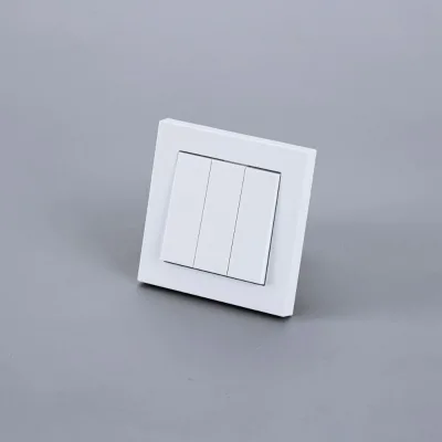 Durable Plastic Panel EU Wall Switch Residential Electrical Control Switch 3 Way Switch 250V 10A