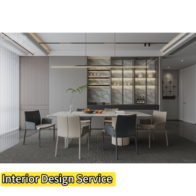 USA Modern Style 3D Interior Design Services for Houses Villas Warehouses Schools Bathrooms with Exterior Rendering Project