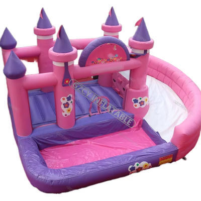 Cartoon Theme Water Bouncy Castle Inflatable Jumper Castle Bounce House With Pool