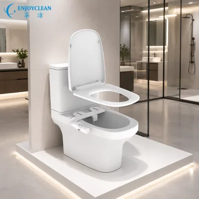 Non-Electric Feminine Wash Bidet Attachment, Self-Cleaning Dual Nozzle with Adjustable Pressure for Toilet