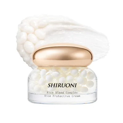 Customized Logo Rice Blend Complex Rice Protective Cream NAD Hyaluronic Acid Calms Redness Face Cream