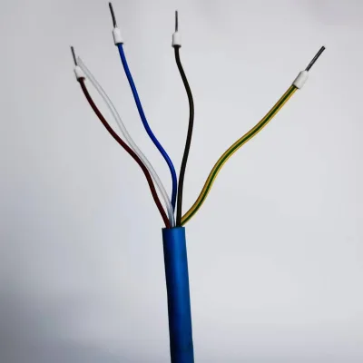 Shielded Flexible Control Cable PUR Blue Instrument Signal Wire Tinned Copper Screening Cable Anti-interference