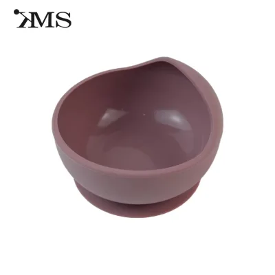 Customization Food Grade Heat-resistant Strong Suction Baby Dining Bowl Tableware Silicone Baby Plate Bowl