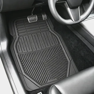 Heavy-duty PVC Car Floor Mats, Pre-cutting Universal Design, Anti-slip, Durable and Easy to Clean-ALL-WEATHER FLOOR LINERS
