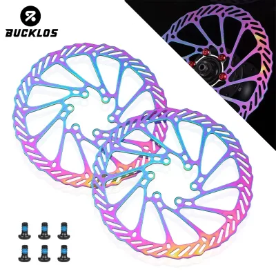 Bicycle 160/180/203mm Disc Brake Rotor Bike Hydraulic Brakes Disc Thickening Anodized Quick Cooling Ultra-light Oil Slick Rotor