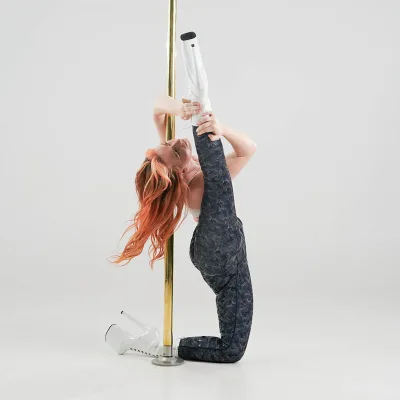 Silicone Printed Women's High Stretchy Pole Dance Pants Breathable Performance Wear for Adults Ballroom Style