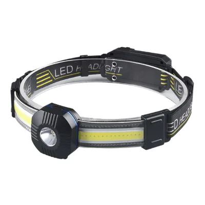 Bright Bird Rechargeable Power Bank Headlamp-IP44 Waterproof 1200mAh Battery USB-C Charging White/Red LED Portable Super Bright
