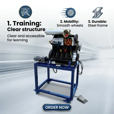 Metal Engine Dissection Electronic Controlled Dismounting Test Bench 50x50x3mm OEM Brand Gzsx-h017