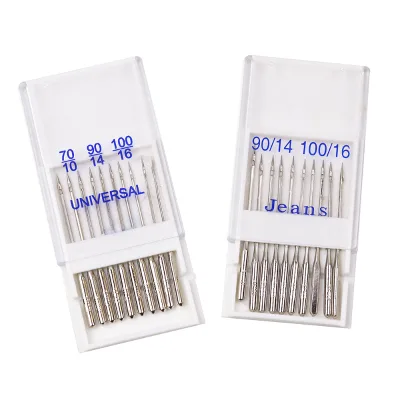20pcs Home Sewing Machine Needles Sewing Needles Ball Point Head 70/10 90/14 100/16 DIY Jeans&General Sewing Accessory