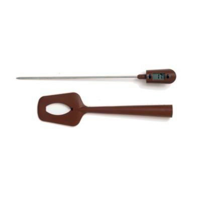 Food Grade Silicone/Nylon Cooking Spatula Digital Thermometer for Chocolate, Creams, Sauces, Jams and Syrups