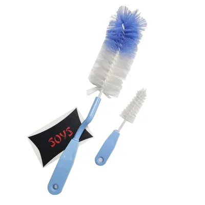 Long Handle Bottle Brush with Strong Decontamination Baby Milk Bottle Cleaning Brush