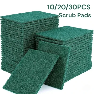 Grit-free Scrub Pads, 10/30 Pcs - Scratch-free for Non-stick Pans, Multipurpose Reusable Kitchen Sponges for Dishes, Pots