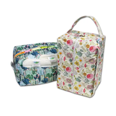 Baby Diaper Wet Dry Diaper Organizer Bag Nappy Pouch Water-Resistant Diaper Pod Custom Wet Bag
