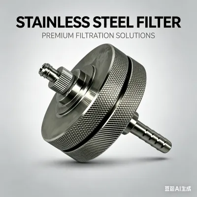 50mm Stainless Steel Filter Holder Luer Lock & Slip Tip Inlet 6/8mm Barb Outlet for Laboratory Filtration