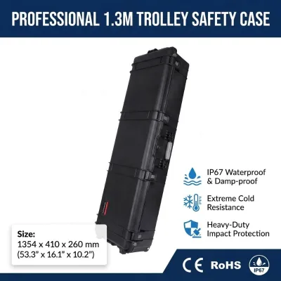 Wholesale Hot Selling Plastic Tactical Gun Case Long Tool Box Water-Resistant IP67 OEM/ODM Customizable Large Carry Hunting Case