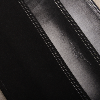 Stock Double Layer 9.5 oz Sulfur Black Fabric Denim Jeans