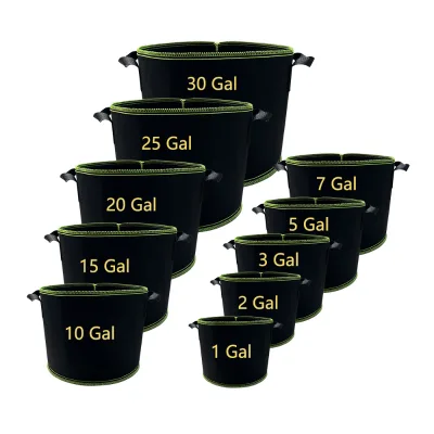 Black Plant Nursery Bags Non-Woven Fabric Seedling Bags Long Plant Nursery Bags Pot for Plants