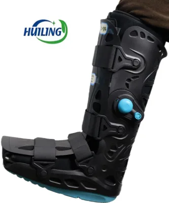 HuiLing Adjustable Inflatable Achilles Boot Medical Device with Nylon Material Button Closure for Foot Exercise Rehabilitation