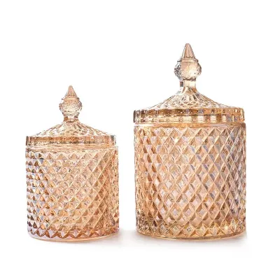 Popular Glass Christmas Wedding Candle Jar Container Empty Candle Jars for Candle Making