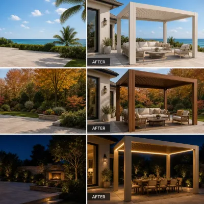 Aluminum Alloy Gazebo Bulk Supply Custom Size Outdoor Shade Building for Project Contractors