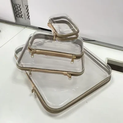 SYY Custom Large Storage Case Clear Plastic Portable Hard Shell PVC for Daily Digital Gadgets Organizer Eco-Friendly Carrying