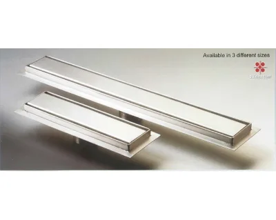 NEW MODERN BATH ROOM SHOWER GRID 50 CM STAINLESS STEEL 2-TIER MIRROR FINISH EASY INSTALLATION RECTANGLE