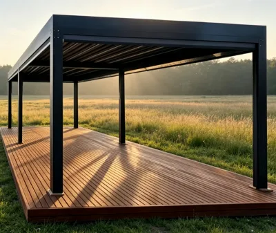 High Quality Aluminum Backyard Garden Modern Patio Pergola Waterproof Sunshade Outdoor Furniture with Easy Installation