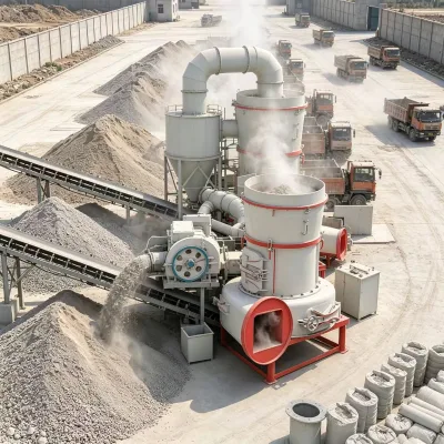 Industrial Raymond Mill Complete Production Line - Cement, Gypsum, Calcium Carbonate Grinding Equipment for Production