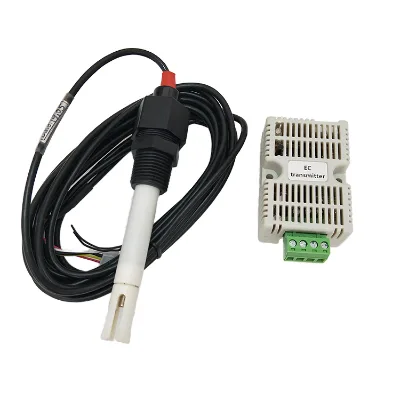 Best Sell Hydroponics EC Transmitter RS485 Conductivity Sensor 4-20mA Plastic OEM Customizable Hydroponic Fertilizer Control