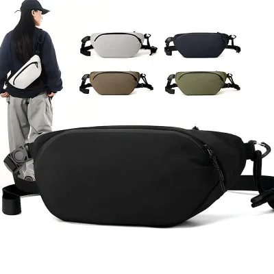 Custom Waterproof Outdoor Running Phone Belt Bags Man Crossbody Sling Waist Bag Fanny Pack Chest Bag