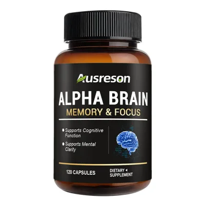 Ausreson OEM Alpha Gpc Brain Capsules Improve Memory Supplements Private Label Natural Vitamins Adults Alpha Brain Capsules