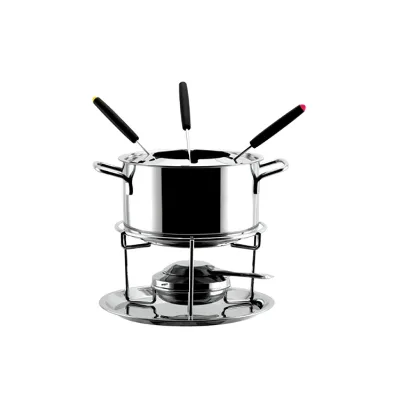 Chocolate Melting Pot Stainless Steel Cheese Fondue Set 1.6QT