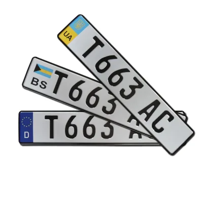 Custom Embossed Aluminum License Plates - Rust-Proof Bulk Order for Congo Vehicles, ISO Certified (Fits Toyota/Hyundai)