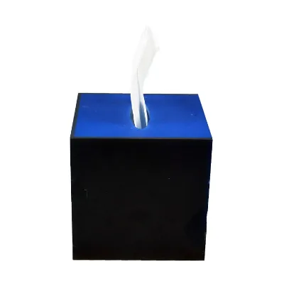 Hotel Rectangular Transparent Facial Paper Acrylic Tissue Box Holder Cover Wholesale Restaurant Use