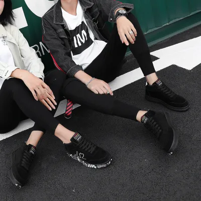 New Style Casual Shoes for Men Women Fashionable Comfortable Suede Leather Wear-resistant Walking Shoes