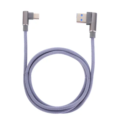 High Quality Nylon Braided 90 Degree Elbow Fast Charging Micro Cable