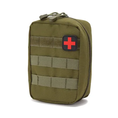 Camouflage Portable Medical Tactical Bag for Outdoor Mountaineering Camping Sports First Aid Training Zipper GPS Anti-Theft