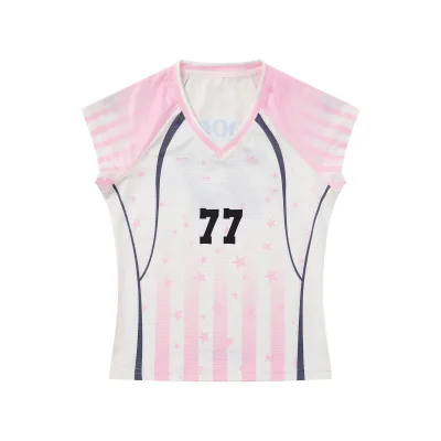 Manufacturer Wholesale Custom Women  Volleyball Shirts Sublimated Short Sleeve Volleyball Uniform Team Volleyball Jerseys
