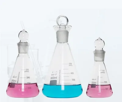 Glass iodine determination flask, chemical laboratory equipment, iodine determination conical flask, 1000ml