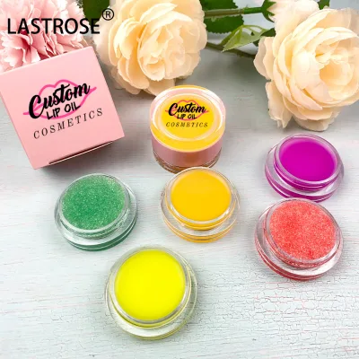 Wholesale Mini Lip Scrubs 2 in 1 Lip Scrub and Balm Private Label Lip Scrub With Brush