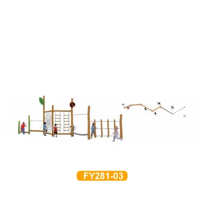 Comprehensive Physical Training Playground Wood Products Robinia Natural Story Series Kids Outdoor Equipment