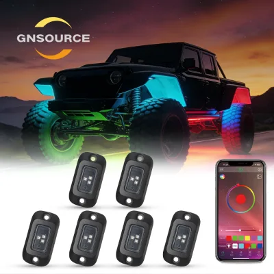 GNSOURCE New RGB LED Underbody Light Kit 12V 54W Remote Control for Vehicles-Car/Truck/Motorcycle/Offroad/SUV/UTV/ATV