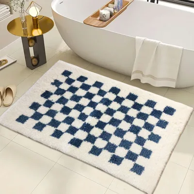 2025 Luxury Nordic Style Bedroom Rugs Geometric Carpets Custom Size Home Mat Polyester Carpet for Bathroom Living Room