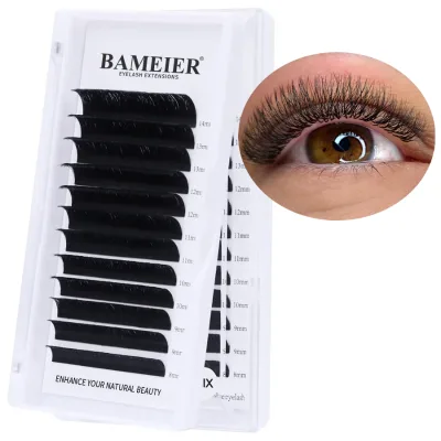 Eyelash Extension Cardboard Box Wholesale d Curl 6mm-20mm Luxurly Bulk Lash Extension Tray